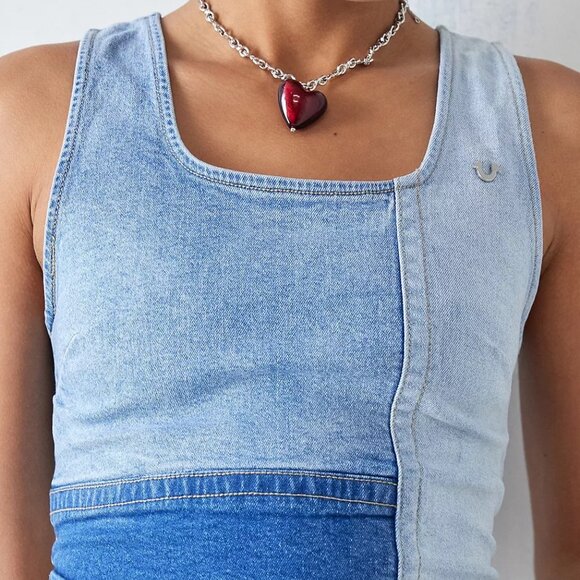 True Religion Patchwork Denim Corset - Picture 4 of 4